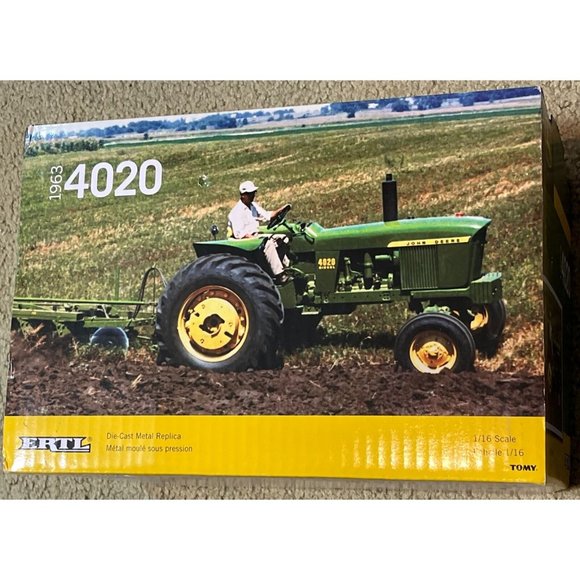 New! ERTL John Deere 1963 4020 Diesel Tractor w/Cab 1/16  Die-cast  #45312 Misb! - Picture 6 of 7